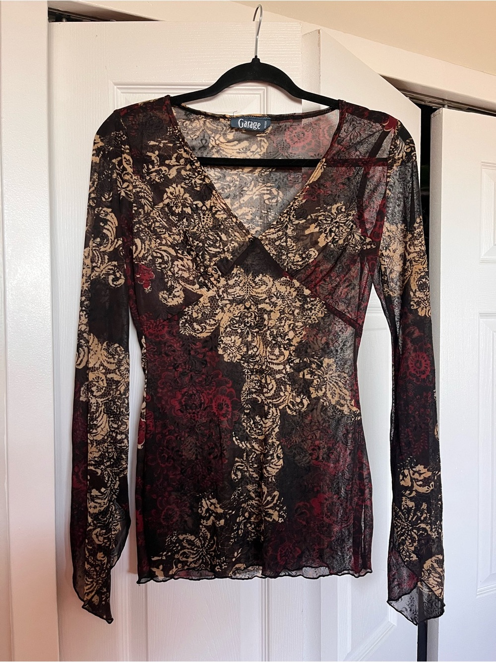 Garage Vintage Sheer Top